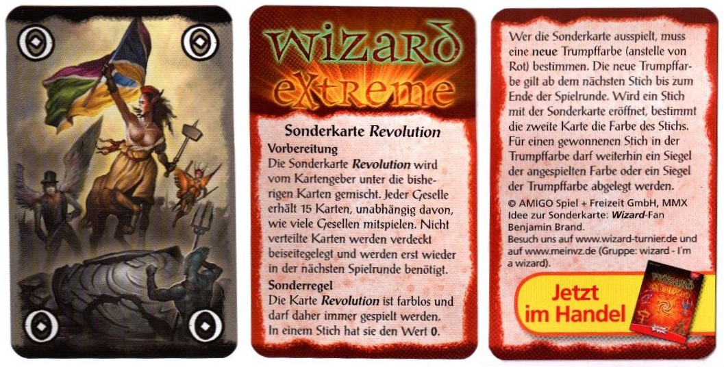 Wizard extreme Promo-Karte Revolution